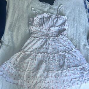 Jessica Simpson White and Pink Dress